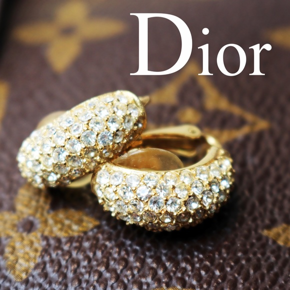 Dior Jewelry - ⚜️ Vintage Christian Dior© Clear Crystal Earrings